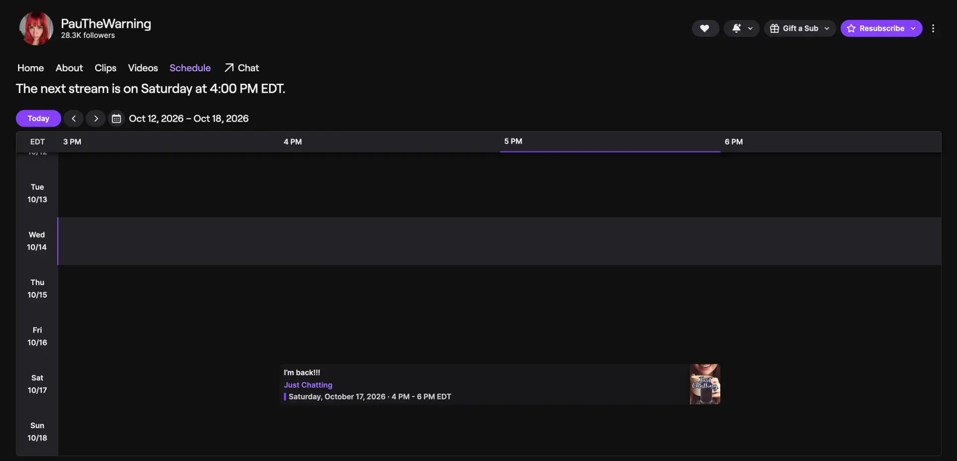 Paulina Live on Twitch This Saturday