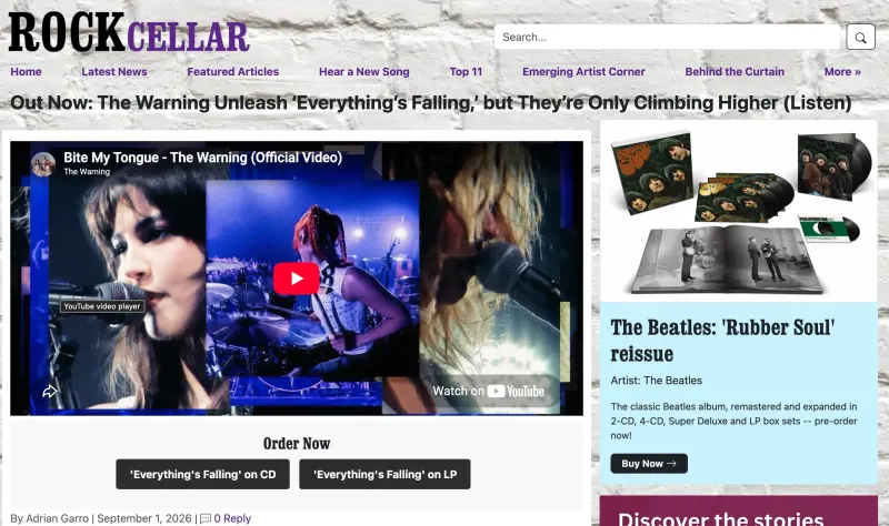 Out Now: The Warning Unleash ‘Everything’s Falling,’ but They’re Only Climbing Higher (Listen)
